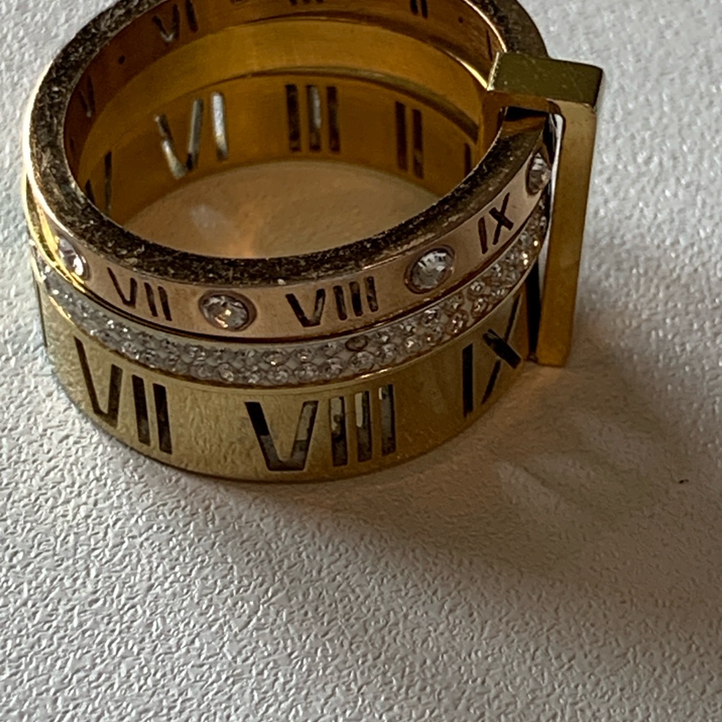 18k Gold Plated Roman Numeral Ring